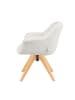 DUBI Möbel 2er-Set: Drehstuhl Mika-Nele in Creme - (B)65 x (H)81 x  (T)66 cm