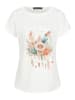 Cloud5ive Cloud5ive Viskose T-Shirt mit Traumfänger-Blumen Print in white