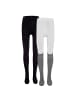 ewers 2er-Set Strumpfhose 2er Pack Katze/Uni in schwarz-grau