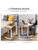 HOMCOM Beistelltisch-60B x 40T x 78H cm-Ahorn