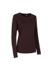 IDENTITY T-Shirt elegant in Dunkel bordeaux