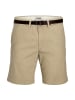 Jack and Jones Adam Belted Chino Shorts in Beige