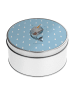 Mr. & Mrs. Panda Blechdose rund Narwal Gitarre ohne Spruch in Blau Pastell
