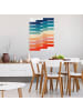 WALLART Leinwandbild - Moderne Regenbogen Geometrie in Bunt