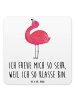 Mr. & Mrs. Panda Tischuntersetzer Flamingo Stolz mit Spruch in Weiß