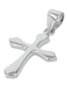 Adeliás Unisex Anhänger – Kreuz Kreuzanhänger aus 925 Silber in silber