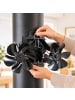 relaxdays Kaminventilator in Schwarz - (B)23,5 x (H)15 x (T)15 cm