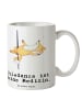 Mr. & Mrs. Panda Tasse Fuchs PoledanZeichen mit Spruch in Weiß