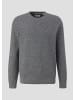 s.Oliver Strickpullover langarm in Grau-schwarz