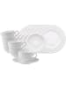 Villeroy & Boch 18-tlg. Kaffeeservice Gray Pearl in Weiß – in weiß