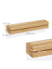 relaxdays Schlüsselbrett in Natur - (B)29,5 x (H)4,5 x (T)6 cm