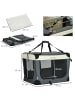 Pawhut Hundetransportbox Grau 70L x 51B x 50H cm