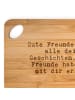 Mr. & Mrs. Panda Küchenbrett Gute Freunde kennen alle... mit Spruch in Braun