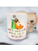 Mr. & Mrs. Panda Windlicht Fuchs  Neurodiversität mit Spruch in Transparent