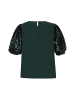 NAEMI Women Plus Size Blouse in Black Green
