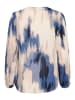 Kaffe Langarm-Bluse KAbeathe Regular fit in Blue Abstract Print