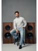 DAILY COTTON Rollkragenpullover - als Feinstrick Pulli in Slim Fit für Herren in Hellgrau