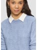 QS Strickpullover langarm in Blau