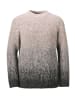 GOLDNER Strickpullover in anthrazit / gemustert