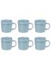 Butlers Tasse GOOD VIBES 6er-Set Champagne in Blau