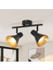 ZMH Deckenleuchte in Schwarz 2-flammige E14 Vintage Metall kreative Design