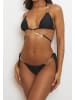 Moda Minx Bikini Hose Valentina Coin Tie Side in Schwarz