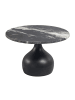 FineBuy Couchtisch in Schwarz / Marmor / 60x60x41