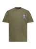 STHUGE Kurzarm T-Shirt in dunkel khaki