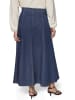 Zero  Jeansrock Maxi in A-Linie in Dark Blue Denim