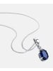 Diamant L'éternel Halskette mit Anhänger aus 585 Weißgold mit 0.71 Karat Diamant mit Saphir in ...