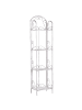 Beliani Badezimmerregal VALDIVIA in Weiß - (W) 40 x (H) 166 x (L) 27 cm