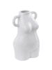 Beliani Blumenvase AIGIO in Weiß - (W) 14 x (H) 25 x (L) 14 cm