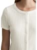 Marc O'Polo DENIM Pointelle-Kurzarm-Cardigan regular in Silky White