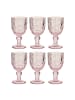 Butlers Butlers Weinglas VICTORIAN 6er-Set in Hellrosa