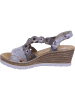 rieker Keilsandalette in metallic