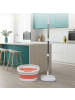 relaxdays Wischmopp -Set in Weiß/ Orange - 3,8 l