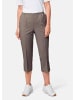 GOLDNER Kurzgröße:  Pflegeleichte Capri-Schlupfhose in taupe
