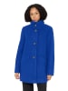 AMBER & JUNE Kurzmantel mit Stehkragen in Bright Blue Melange