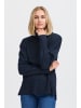 Pulz Strickpullover PZSTEFFI Relaxed fit in Dark Sapphire Melange