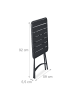relaxdays Balkontisch in Anthrazit - (B)60 x (H)74 x (T)60 cm