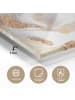 OnlyWow Acrylglasbild Abstrakte Kunst weiß gold