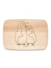 Mr. & Mrs. Panda Holzbrett Pinguin umarmen ohne Spruch in Transparent