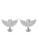 Adeliás Damen Ohrringe – Ohrstecker aus 925 Silber in silber