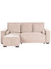 Beliani Schlafsofa EDANE in Beige/Schwarz - (W) 232 x (H) 94 x (L) 150 cm