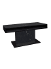 58 aufm Kessel COUCHTISCH Höhenverstellbar Else 2 110x59x60 Holz Keramikoptik Schwarz