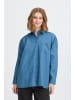 ICHI Hemd langarm IHBALLO Regular fit in Washed dark blue