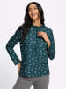 Sieh an! Sweatshirt in petrol-ecru-bedruckt