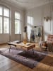 KADIMA DESIGN Couchtisch Sheesham | Schubfächer, 110cm breit, Metallfüße, Massiv in Beige