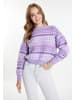 IZIA Damen Pullover in Flieder Mehrfarbig