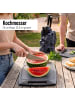 Stoneline Edelstahl Messer Set 5-teilig  mit Messerblock | Excalibur in Schwarz